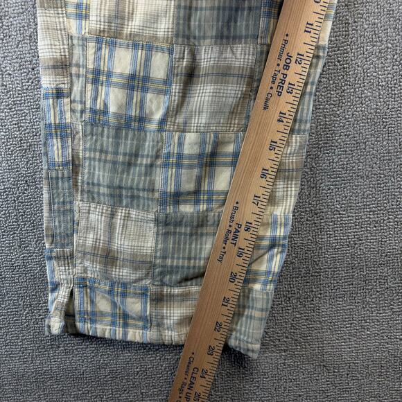 Orvis Womens Pants Multicolor Size 10 Cropped Patchwork Plaid Drawstring VTG Y2K - Picture 5 of 8